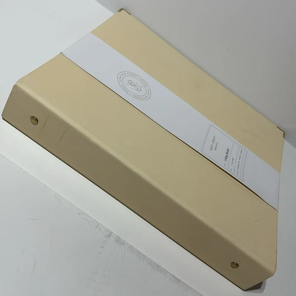 Sugar Paper Cream 3 Ring Binder with Divider Tabs